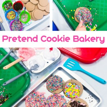 pretend cookie bakery shop for preschool